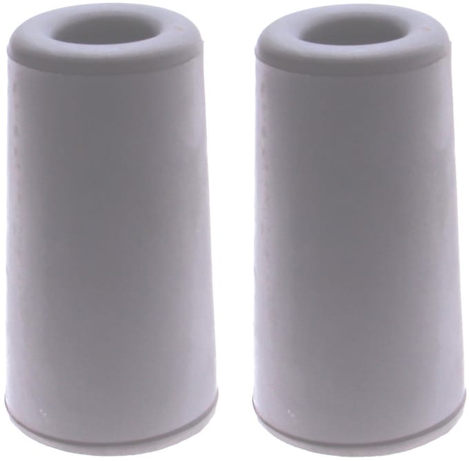 Benson Deurbuffers / deurstoppers rubbers - 2x - grijs - 75 x 40 mm - met schroefbevestiging