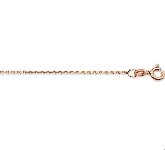 Roségoud Collier anker gediamanteerd 1 4400396 45 cm