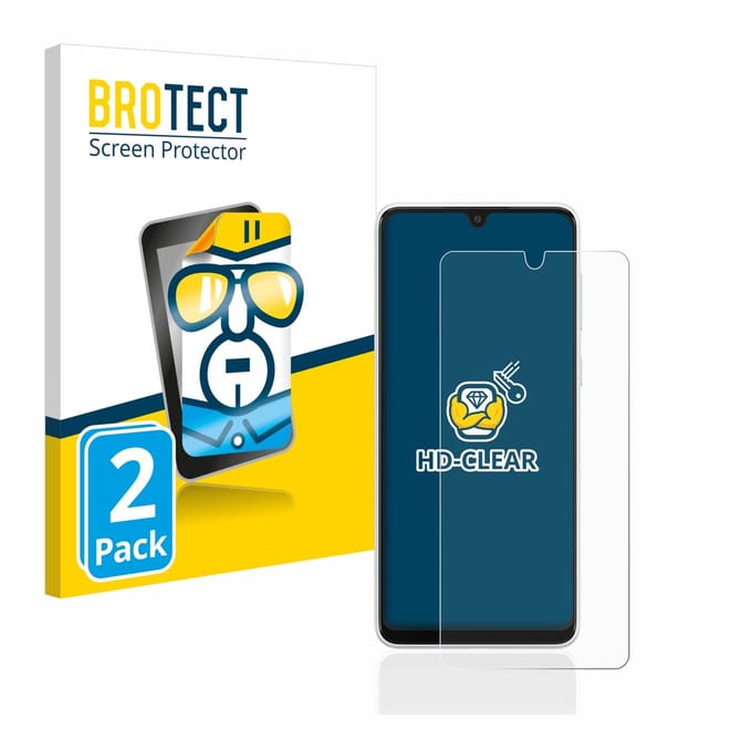 BROTECT - Screenprotector voor Samsung Galaxy A33 5G - Folie Beschermfolie transparant 2 Stuks