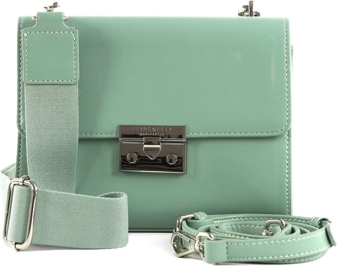 SEIDENFELT MANUFAKTUR Schoudertas Kinda Crossbag Aqua Turquoise