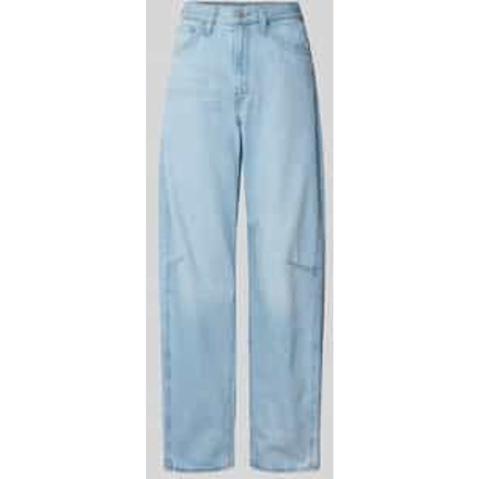 Wide leg jeans van puur katoen in 5-pocketmodel