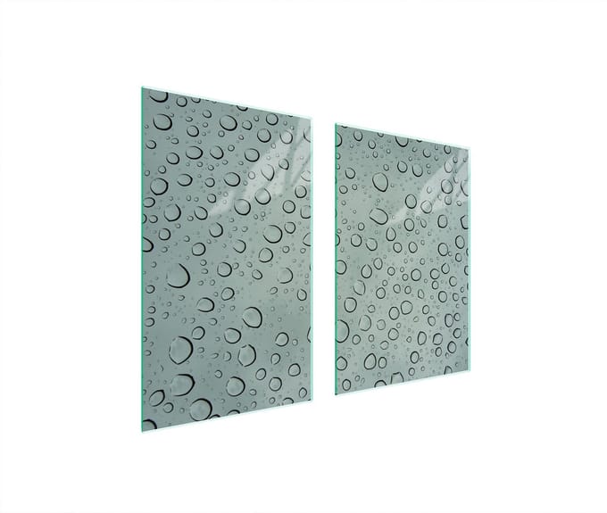 TMK ArtDeko - Snijplank - Glas - 65x52 cm - Krople