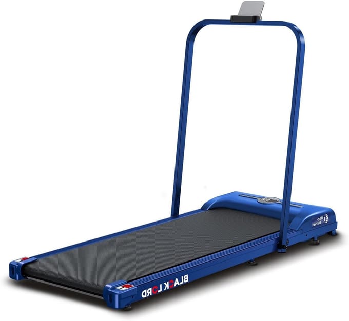 Loopplank met handgreep - Loopband thuis - Thuis sporten - Stil en krachtig - 12 km/u - Blauw