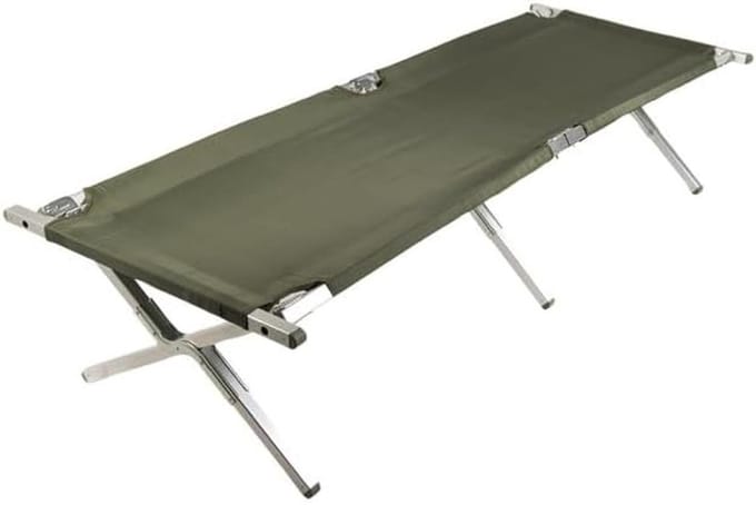 Stevig Opvouwbaar Veldbed Kamperen - Aluminium Frame - 200x65cm