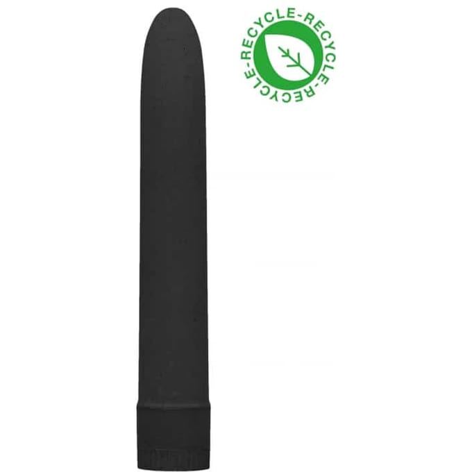Shots - Natural Pleasure Biologisch Afbreekbare Vibrator - 18 cm black