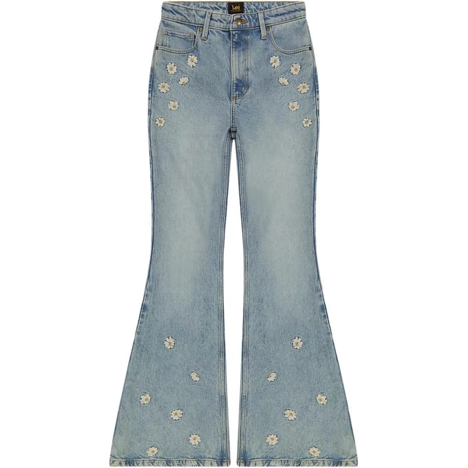 Lee Flare Fit Hoogzittende Jeans Blauw 31 / 31 Vrouw