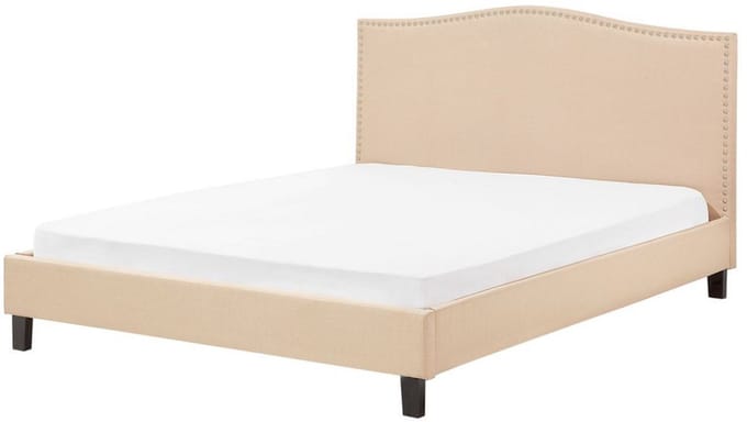 MONTPELLIER - Tweepersoonsbed - Beige - 180 x 200 cm - Polyester