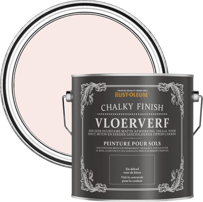 Rust-Oleum Roze Vloerverf - Porselein Roze 2,5L
