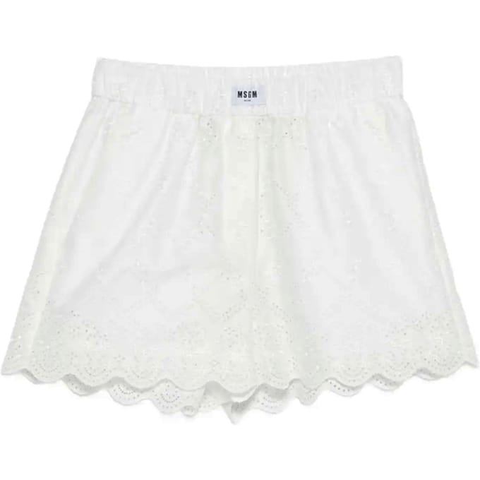Msgm Witte korte broek