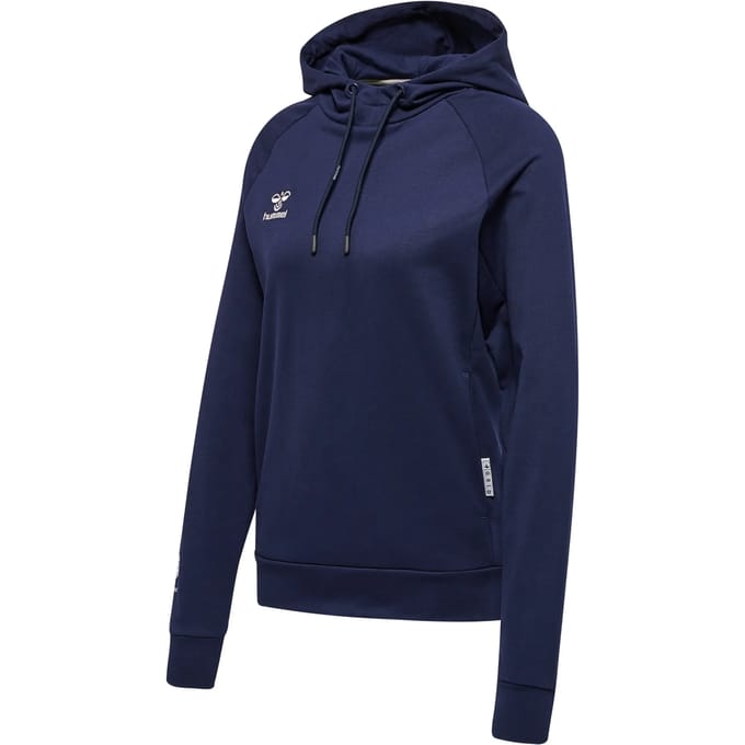 Katoenen damessweatshirt met capuchon Hummel Move Grid