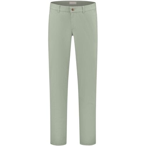 Com4 Broek Modern Chino Fine Texture Groen / male
