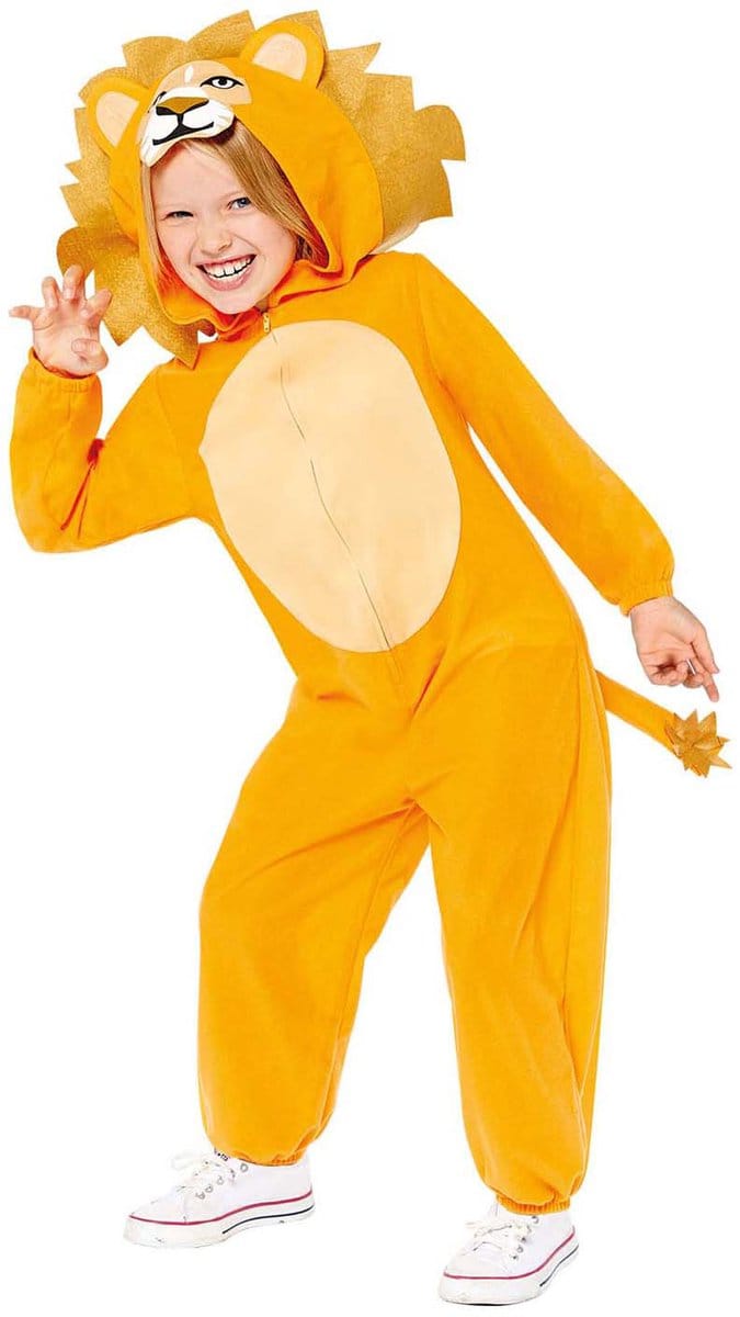 Amscan leeuw kostuum onesie voor kinderen 3-4 jaar - verkleedpak.