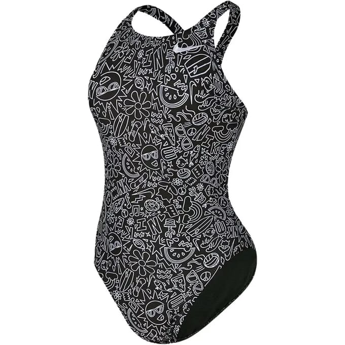 Dames zwempak uit 1 stuk Nike Hydrastrong Multi Print