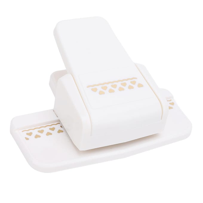 Randpons Leuke Embossing Patroon Gatponser voor 120-220g Knutselpapier Scrapbooking Bruiloft white