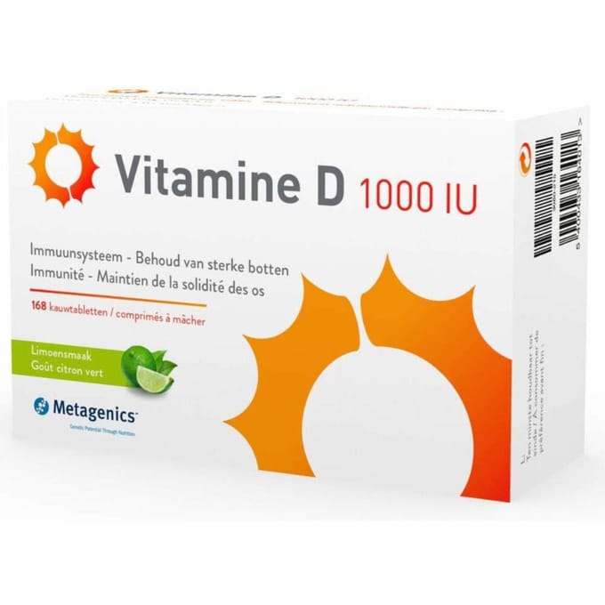Metagenics Vitamine D 1000 IU 168 Kauwtabletten