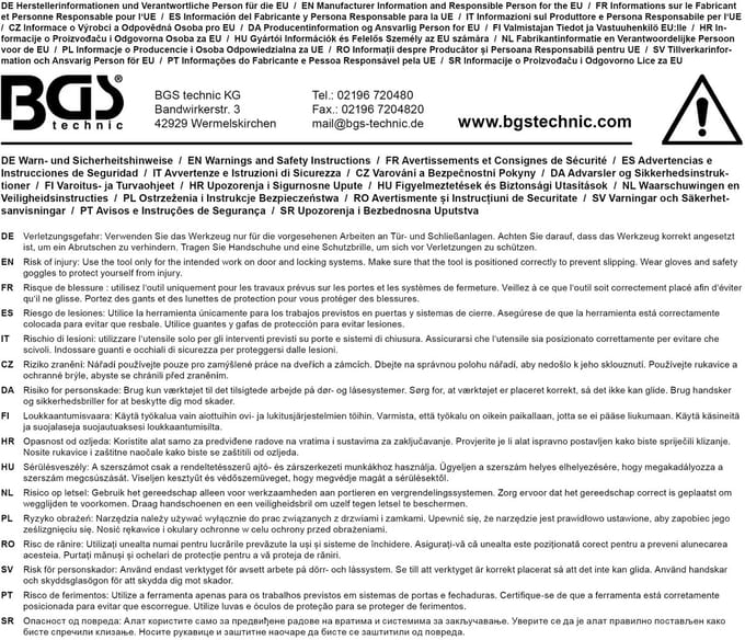 BGS Slotcilinder-montagehulp voor VAG