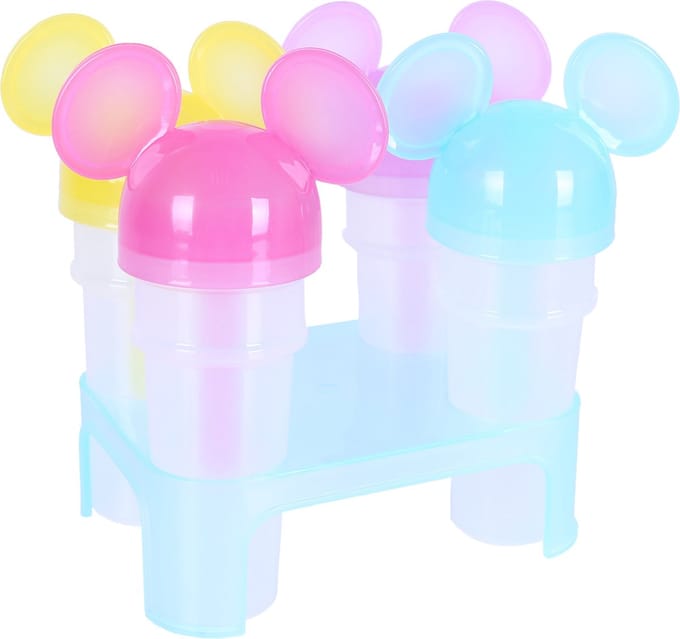 4x Gekleurde Mickey DISNEY ijsco bakjes