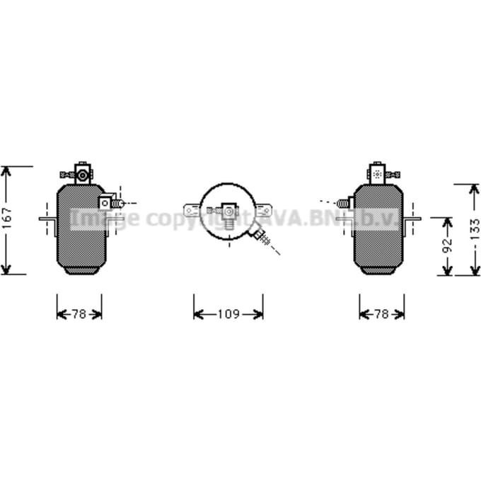 Droger, airconditioningsysteem AVA COOLING MSD007 AVA