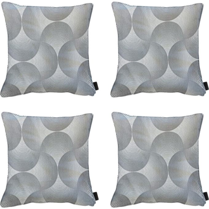 Madison - Sierkussen Napels - Grijs - 50x50x10cm - Set van 4