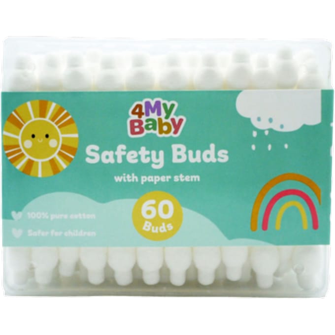 4mybaby Safety Cotton Buds – 60 stuks