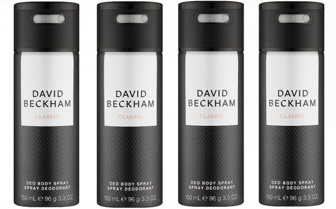 David Beckham - Classic Deodorant Spray 4 x 150 ml