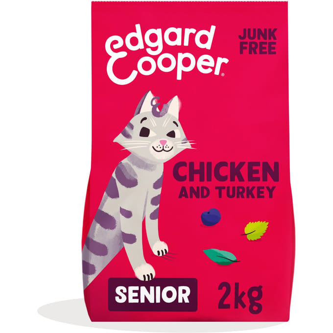 2x2kg Edgard & Cooper Senior Kip, Kalkoen - Kattenvoer