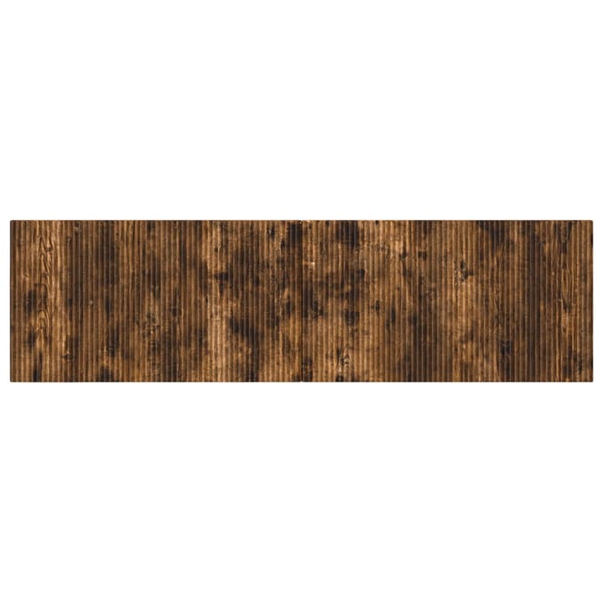 vidaXL - Wandgemonteerd - Hoofdbord - ARNHEM - Gerookt - eiken - Bewerkt - hout
