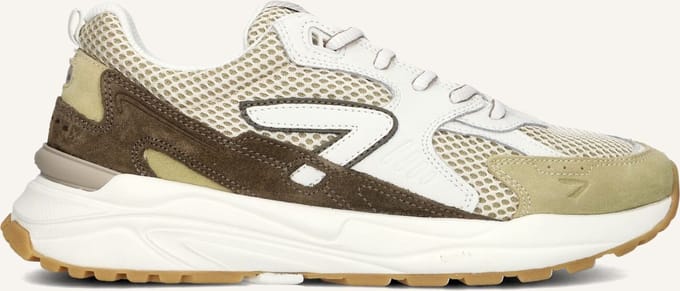 HUB Grid-m Sneakers - Heren - Beige - Maat 41