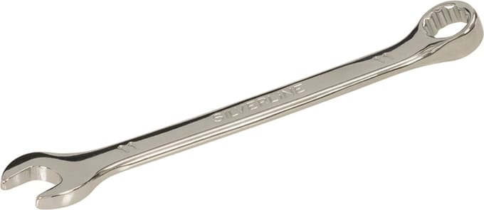 Silverline Steekringsleutel - Gehard Staal - 11 mm - Chroom - Hoogglans Afwerking