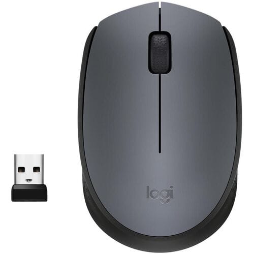 Logitech M170 - Draadloze Muis - Geschikt voor PC/Mac - Inclusief USB Mini Receiver - Grijs