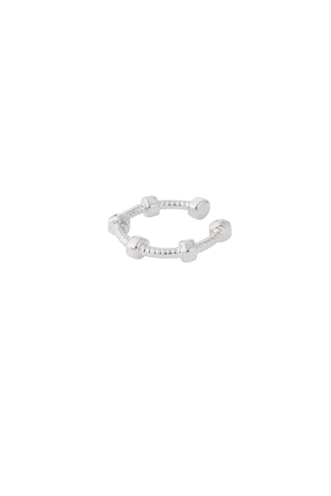 Ear cuff locked up | Koper | Zilverkleurig