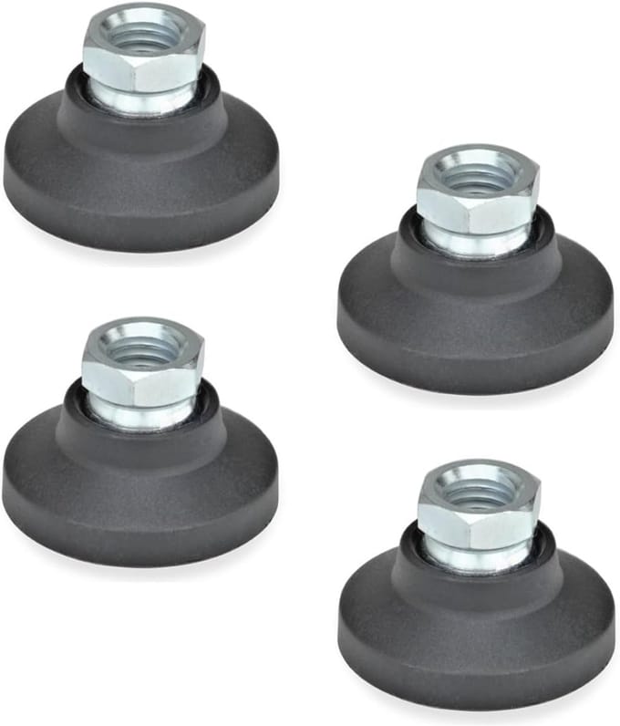 Hengsels met schroefsocket M8 - 4 stuks - Zwart - Normelementen