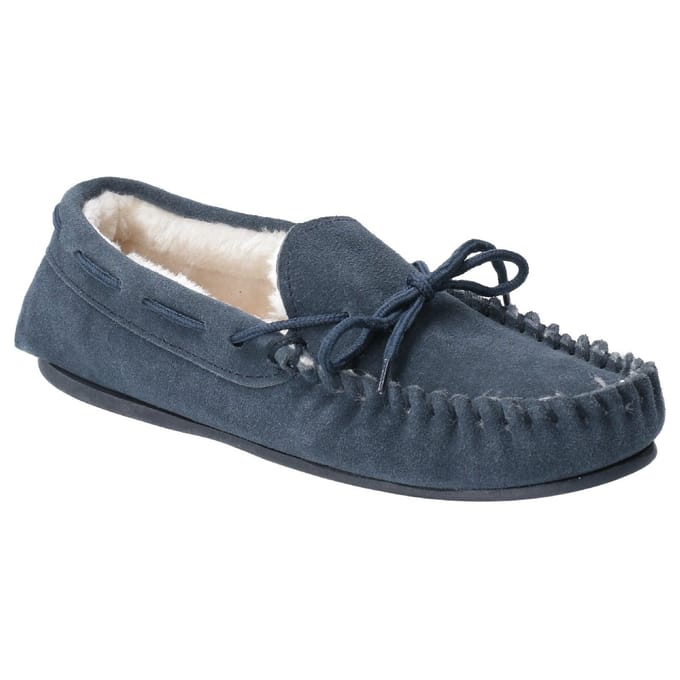 Hush Puppies Dames/dames Allie Slip On Leather Slipper (Marine)