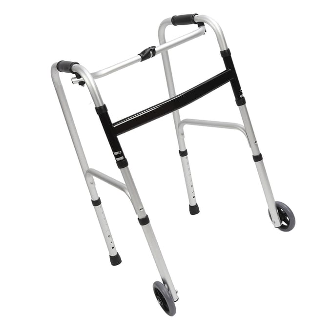Opvouwbare rollator Professioneel 8 snelheden Hoogte verstelbaar Lichtgewicht Aluminiumlegering Standaard gray