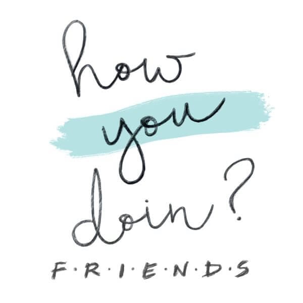 Friends How You Doin? dames t-shirt - Wit - L
