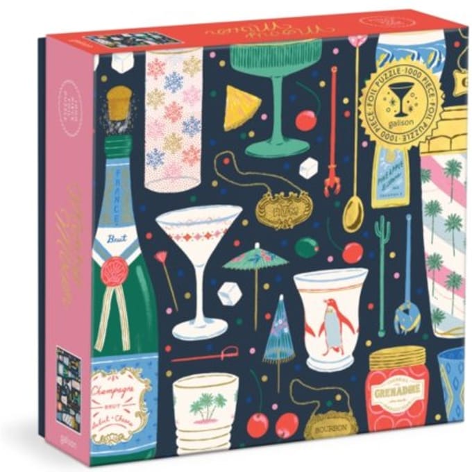 Merry Mixer 1000 Piece Foil Puzzle - Galison