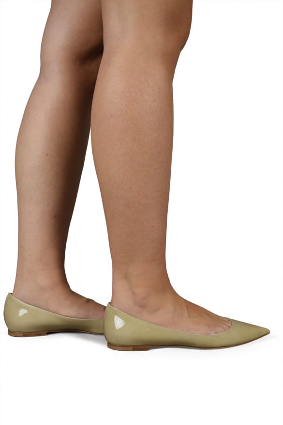 Jimmy Choo ballerina's ALINA beige