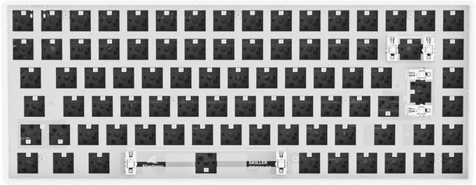 Compact Mechanisch Toetsenbord Barebone - Wit (Zonder Switches en Keycaps)