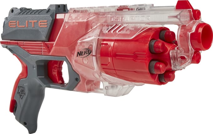 NERF Elite Disruptor - Transparant/Rood