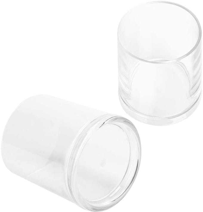 Dailygoods - 2 Stuks Drinkbekers - Helder Acryl, Onbreekbaar
