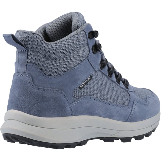 Cotswold Oddington Suede Mesh Dames Blauwe Wandelschoenen