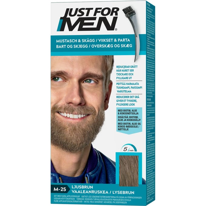 Just For Men Moustache &amp; Beard M-25 Light Brown 55 g