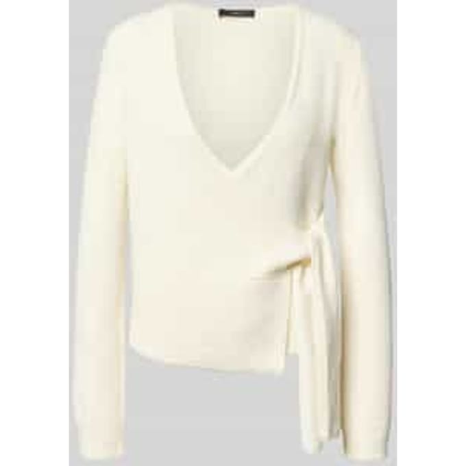 Regular fit wikkeljack met katoenanteel in tricotlook