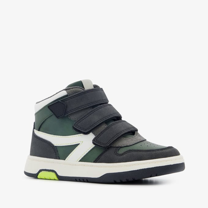 Blue Box hoge jongens sneakers grijs groen - Maat 31