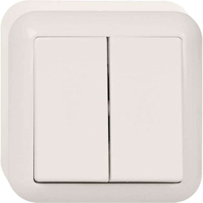 Schneider - Opbouw Serieschakelaar - Polarwit - Simpel design- 381504