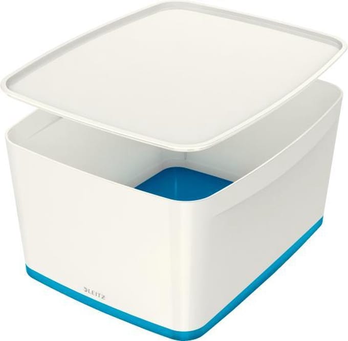 Leitz MyBox® Groot met deksel, opbergdoos - blauw/wit