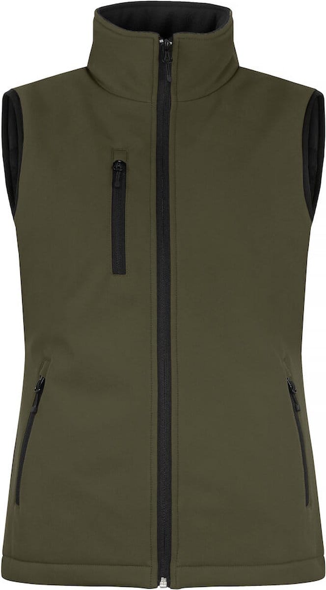Clique Padded Softshell Vest Women 020959 - Mistgroen - L