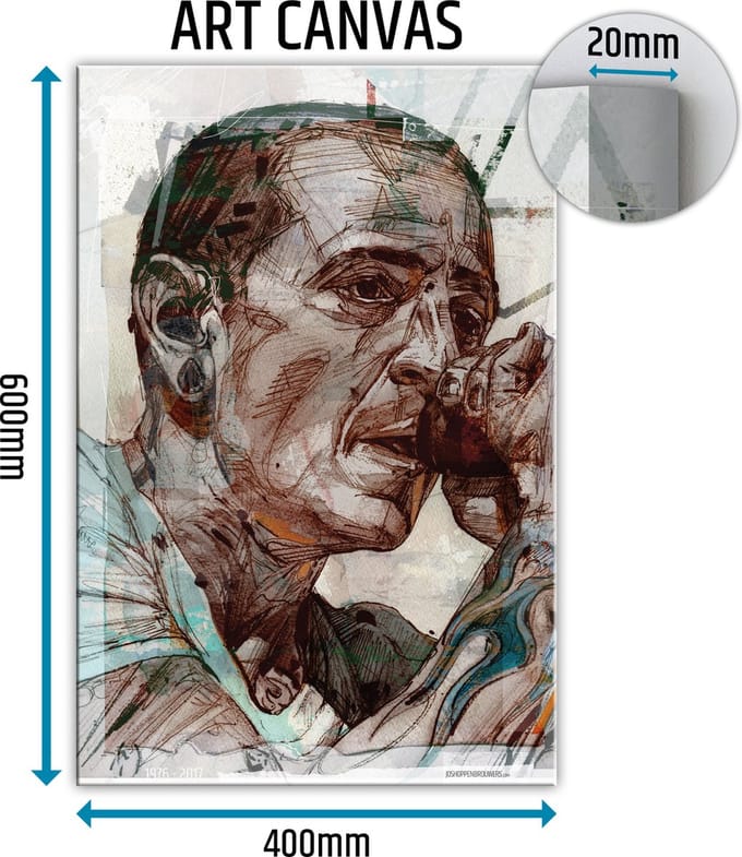 Chester Bennington canvas schilderij 40x60 cm