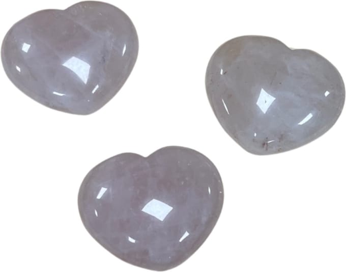 Roze kwarts edelsteen hart 45 mm