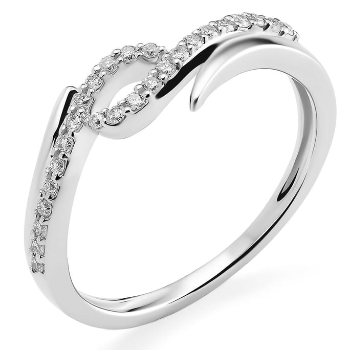 Orphelia RD-3221/50 - Ring - 18 Karaat Witgoud / Diamant 0.15 ct